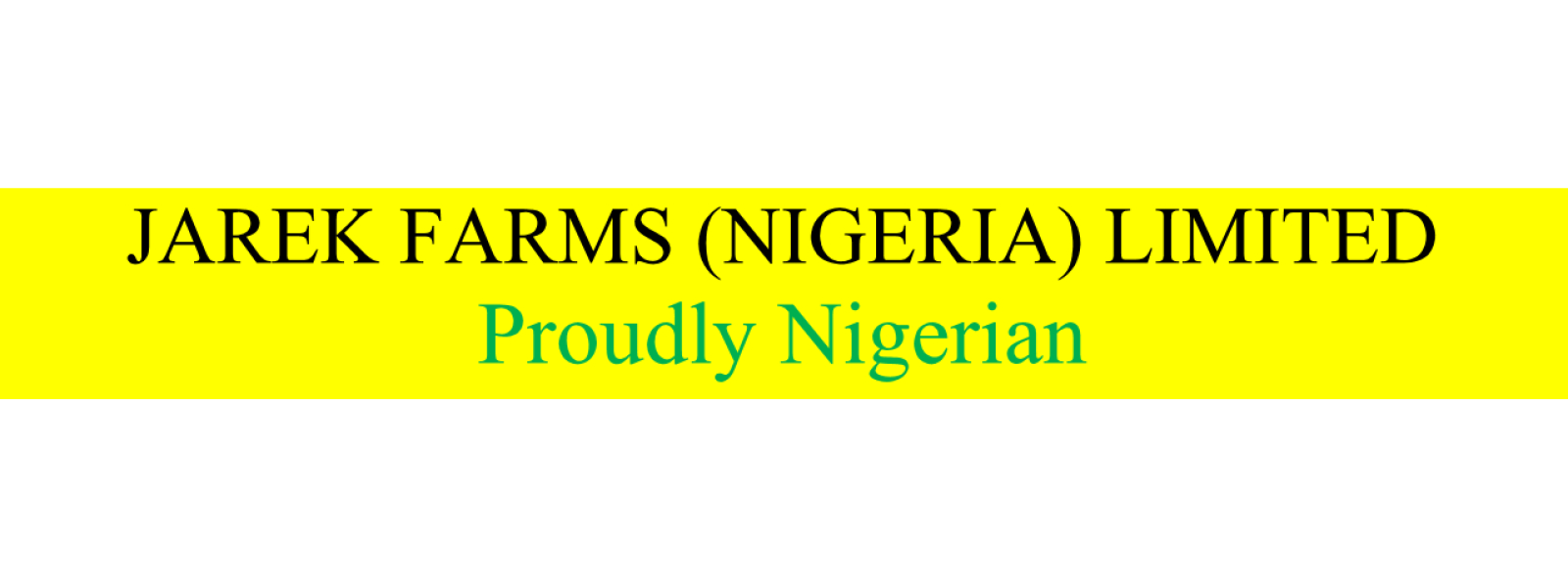 JAREK Farms (Nigeria) Ltd